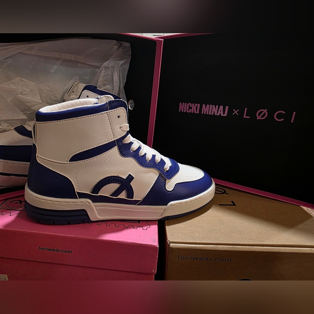 New Nicki Minaj x Loci High-Top Atom HI Sneakers Size 7.5
